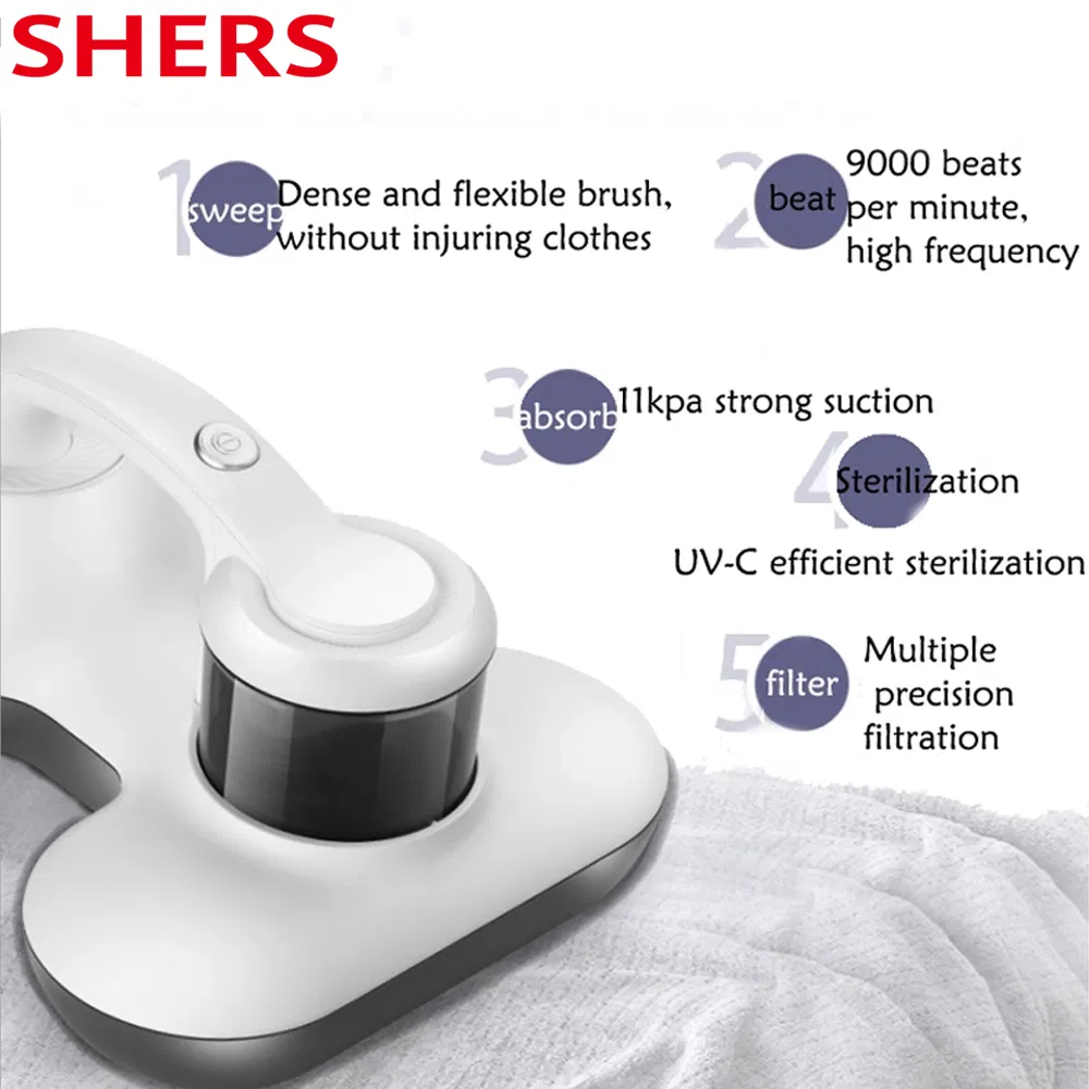 300W High Quality Handheld UV Dust Mites Cleaner 110-240V 50/60Hz