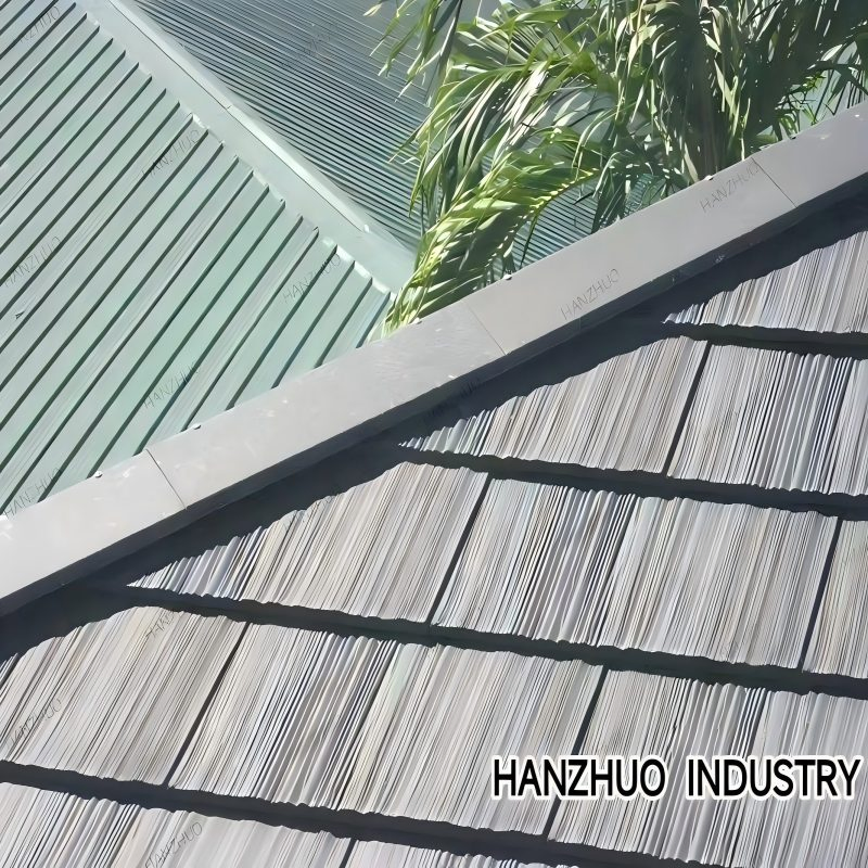 Synthetic Resin Slate Tile Ridge Terminal Tile Roof Tiles for Building Material