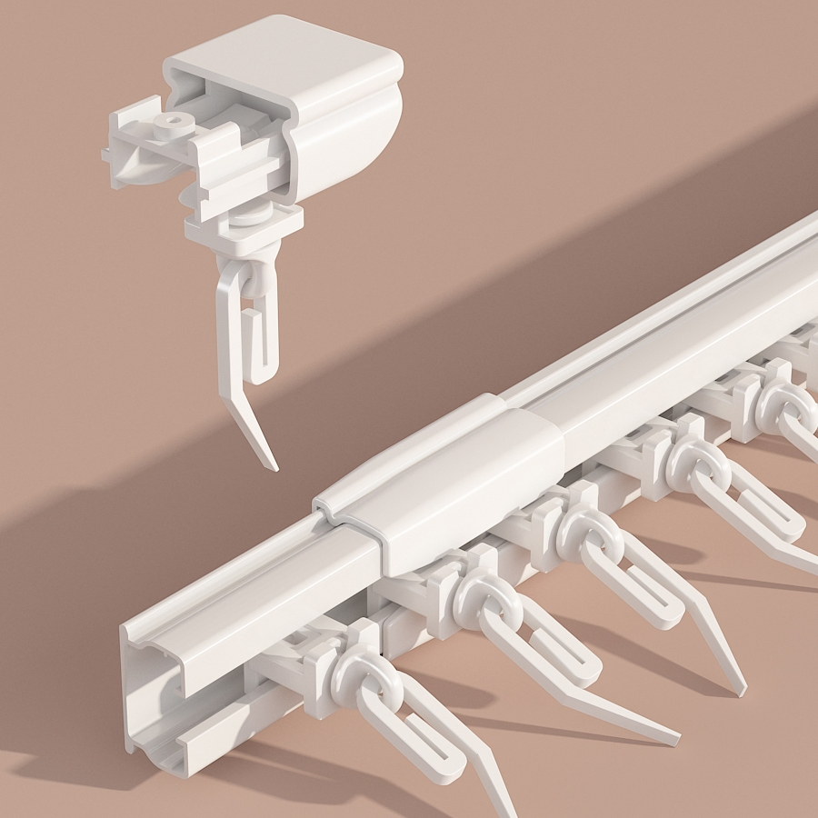 Extendable Aluminium Ceiling Curtain Rail Ceiling Curtain Tracks Set