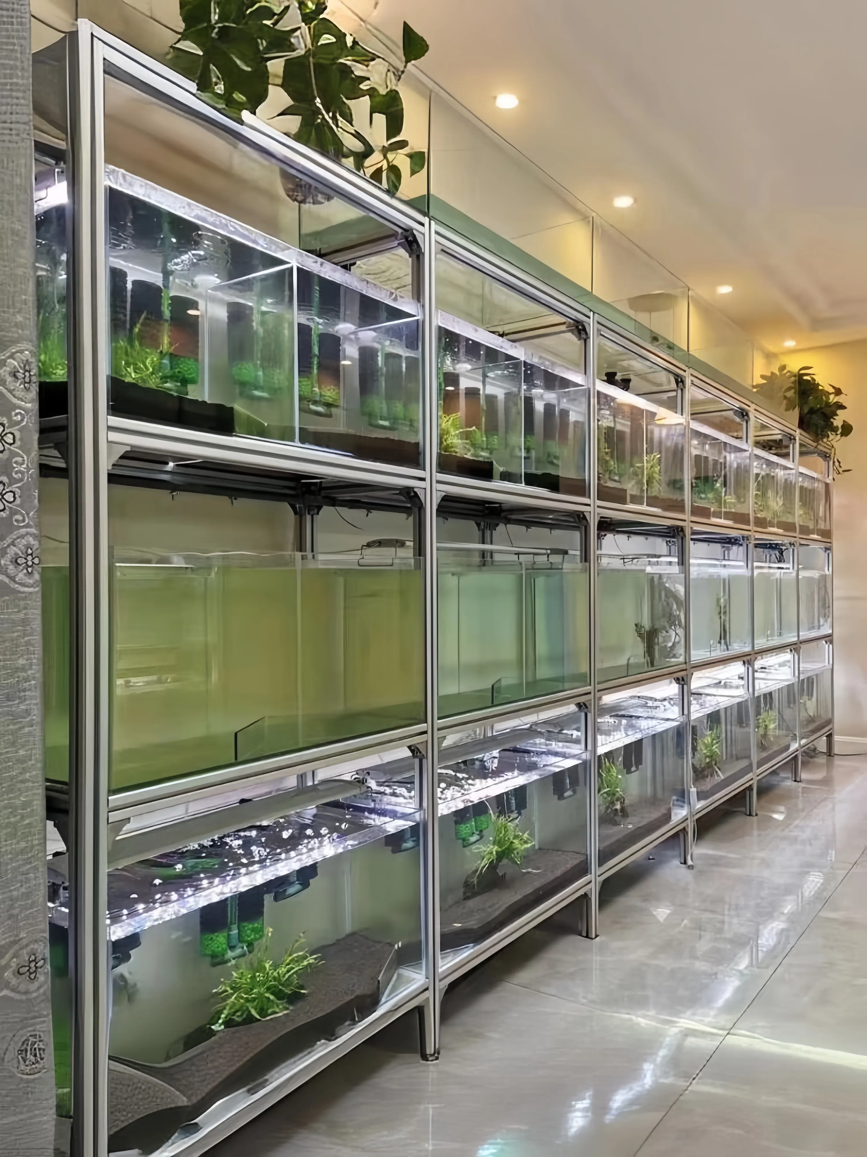 Каркасная система полок и хранения из алюминиевого профиля