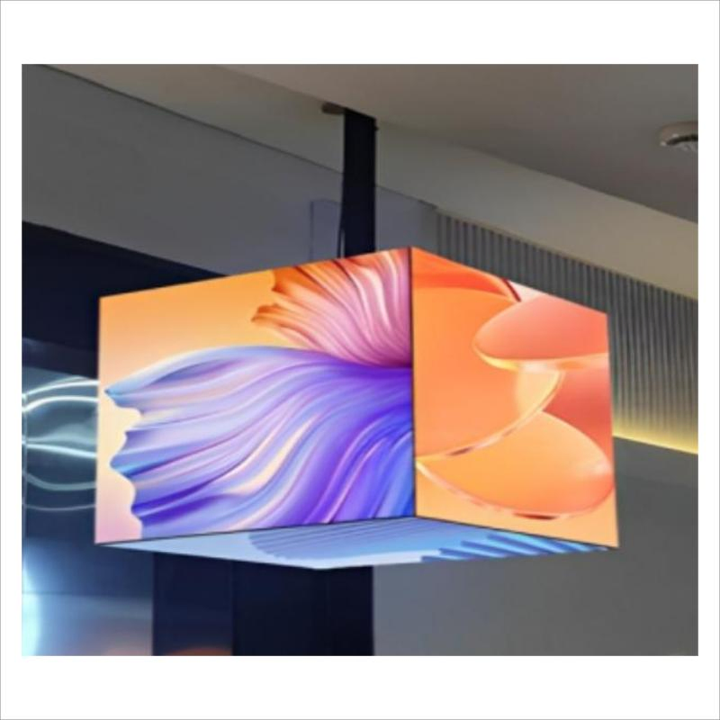 P2 P2.5 P3 P4 Customization HD Bar Stage Indoor Large Screen Cube Full Color LED Display Screen