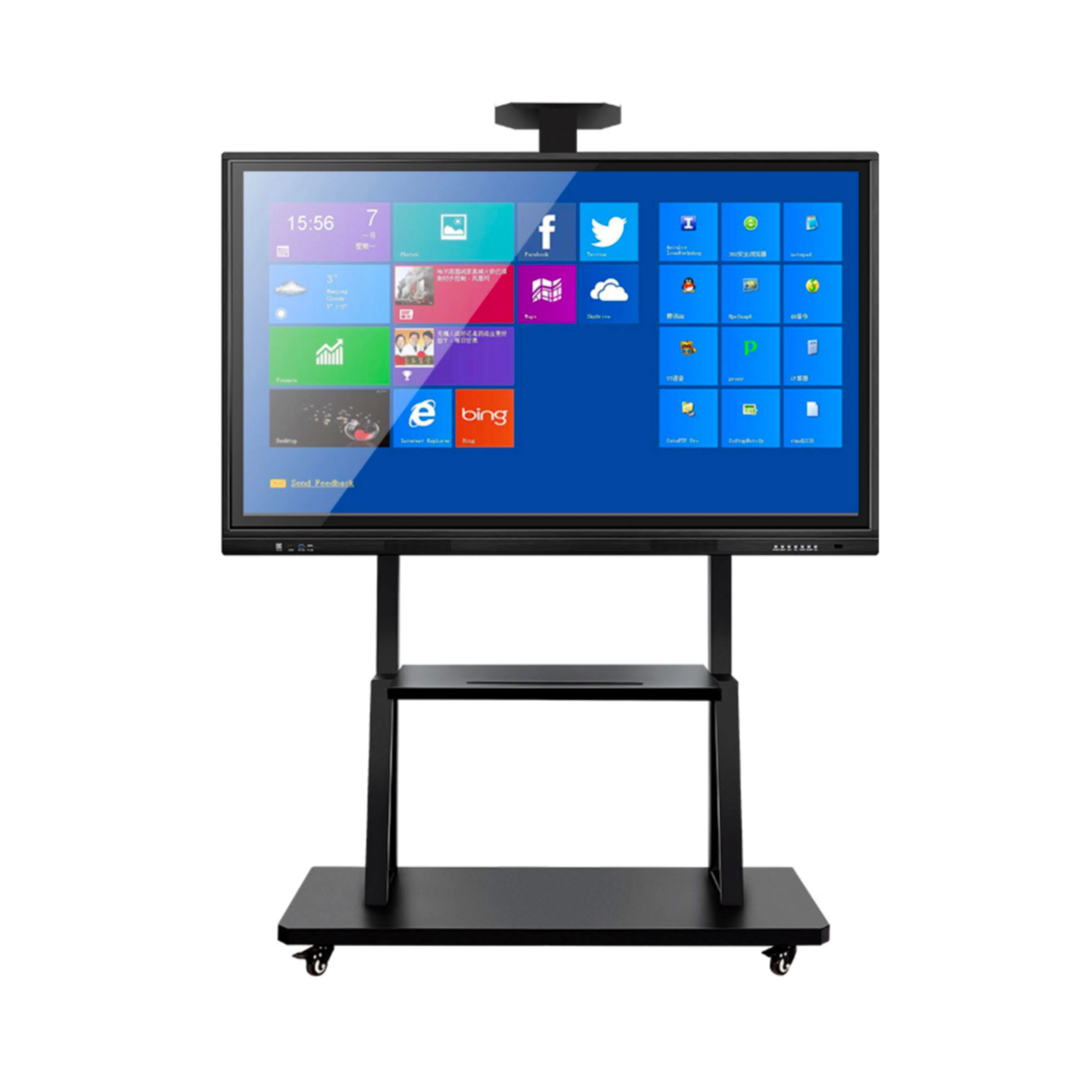 55inch Conference Room Smart Multi Touch Screen Portable Whiteboard