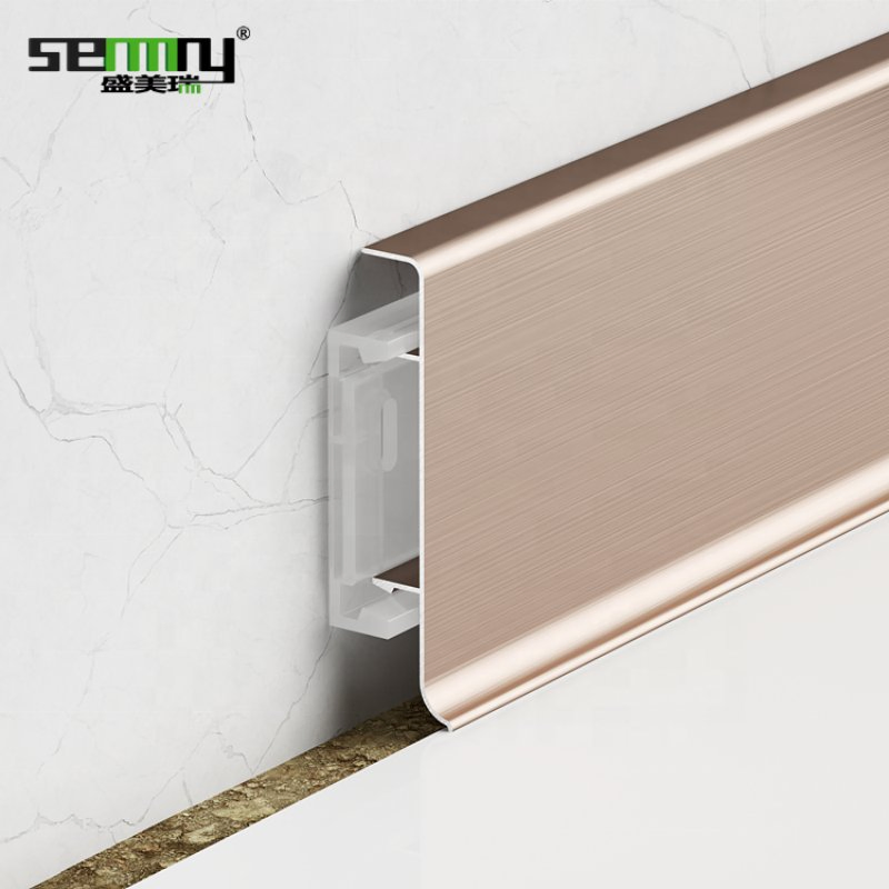Tile Aluminium Skirting Base Board Golden Aluminum Baseboard Floor Baseboard Aluminium Skirting Baseboard Aluminum Floor Skirting