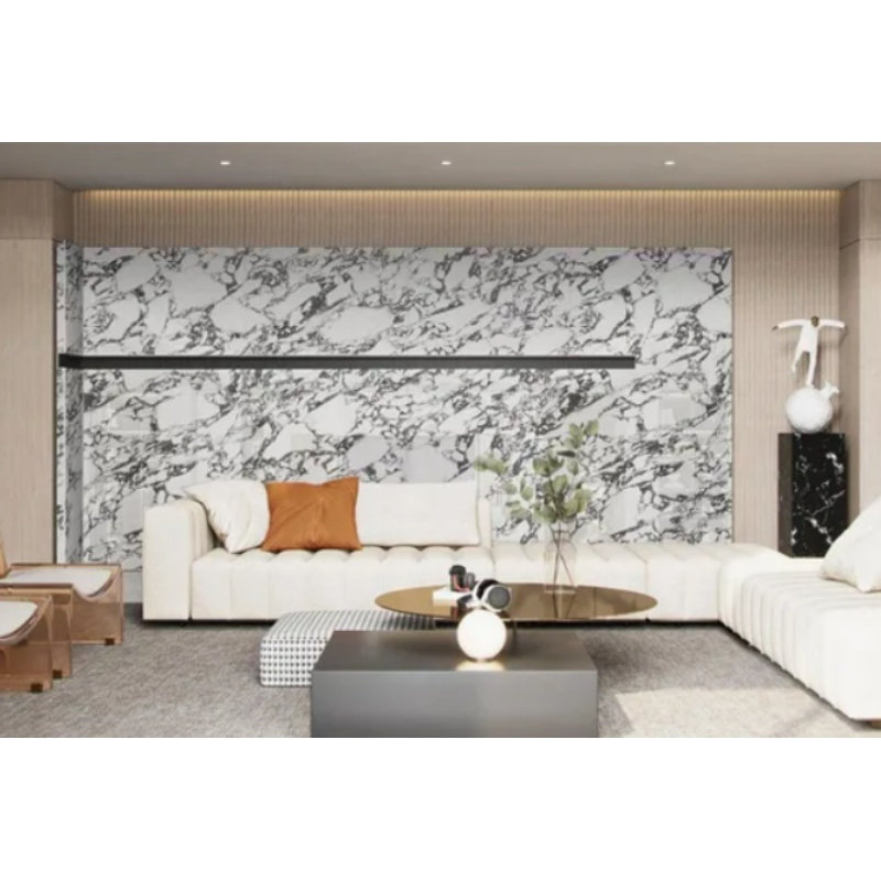 Premium White and Purple Sintered Stone for Luxury Spaces