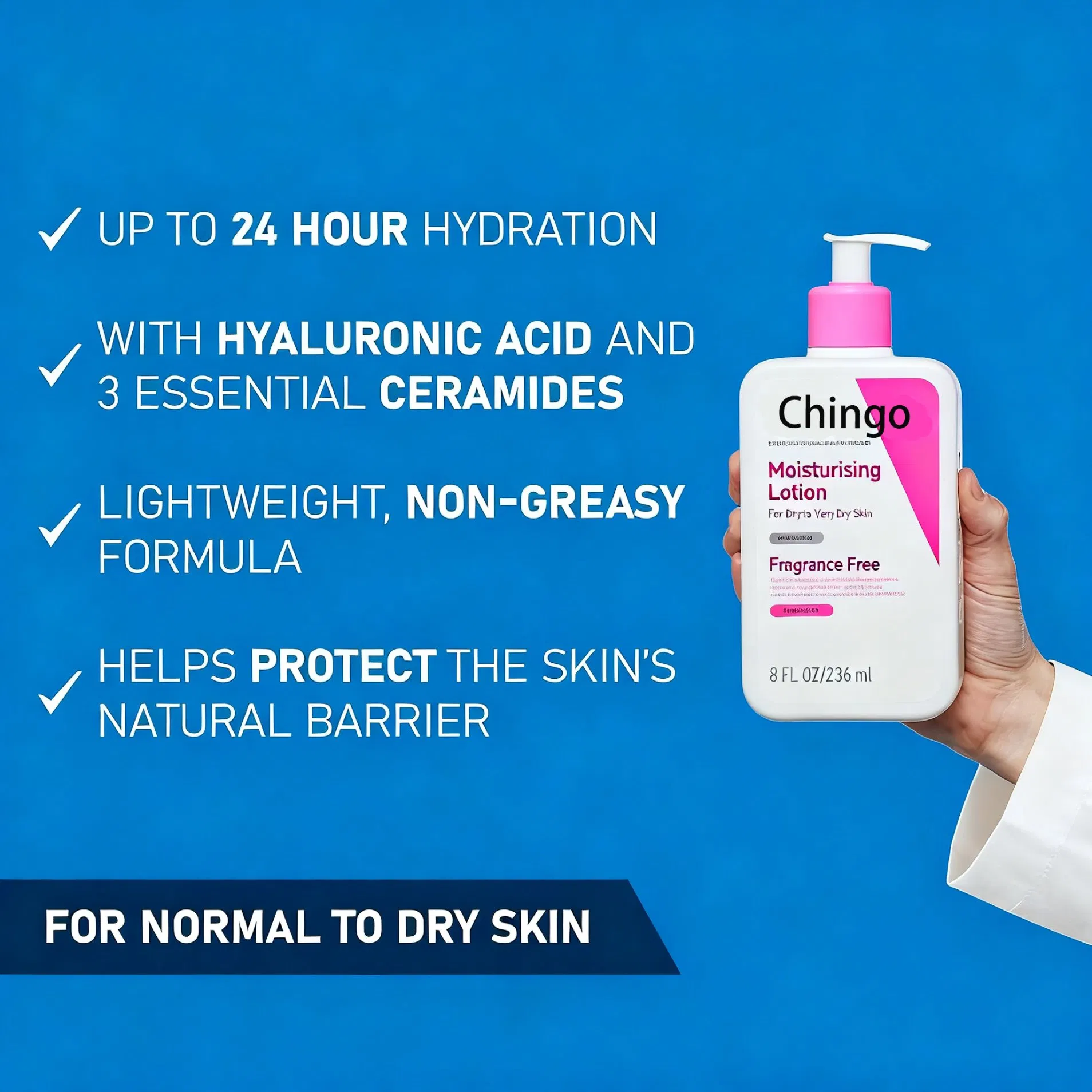 Fragrance-Free Hand Lotion Mild Repair Cracked Sensitive Skin