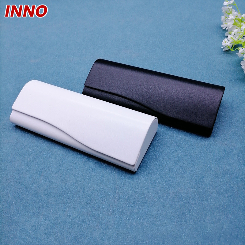 Inno-T170 Manufacturer Direct Selling Macaroon Colour PU Leather Hard Glasses Case; Free Custom Logo Eco-Friendly