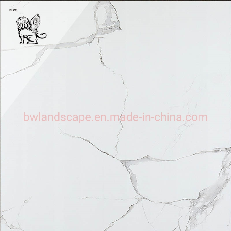 Blve Home Decoration Natural Stone Slab 800*800mm Snow Mountain White Marble Floor Tile