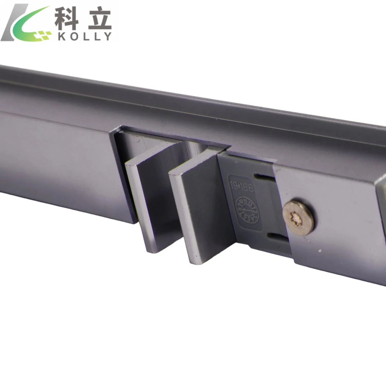 Childproof Anodic Oxidation Glass Door Strip Lock for Safety