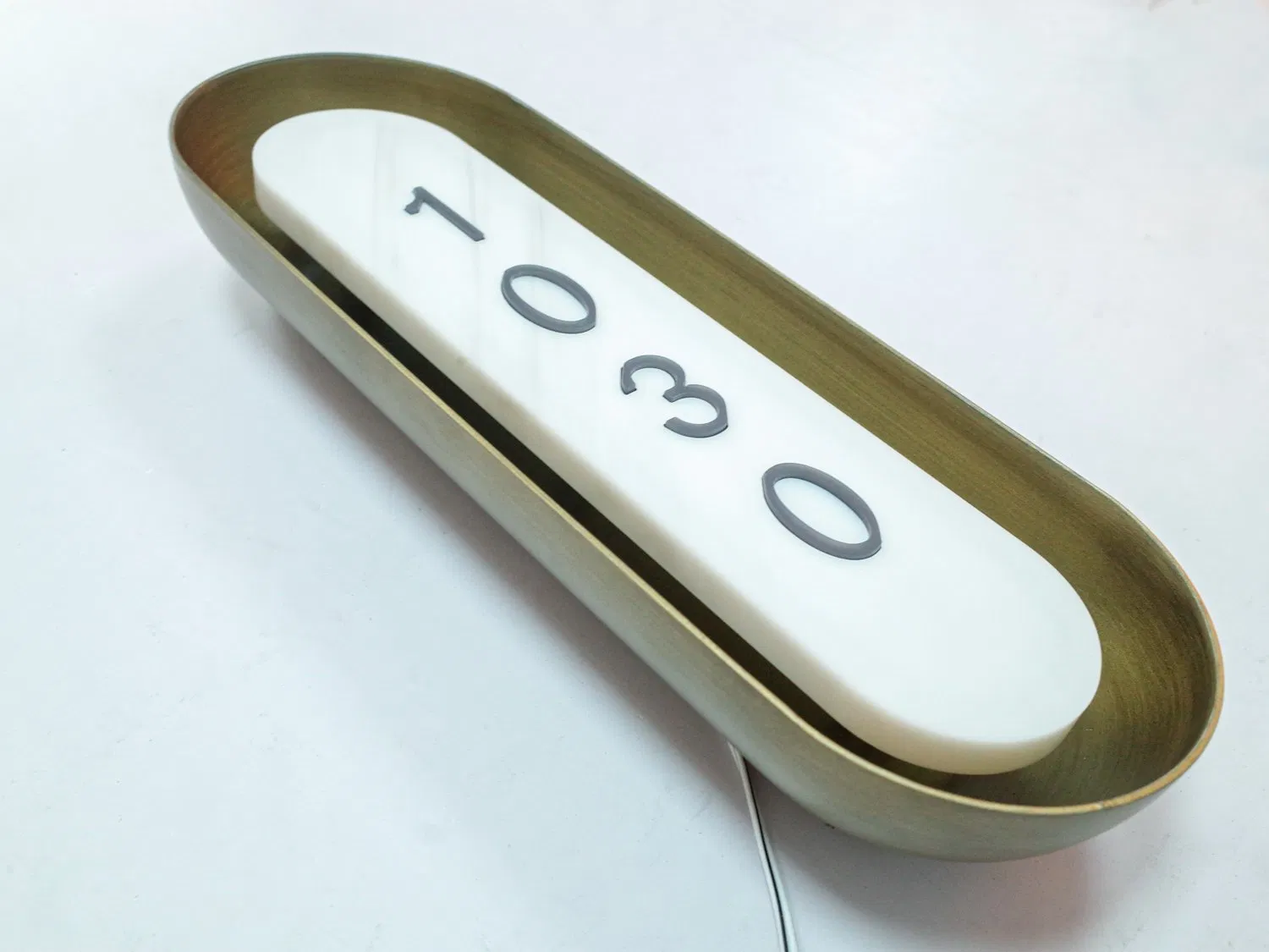 Marble Stone Hotel Sign Stainless Steel Hotel Roor Number Custom LED Sign Board