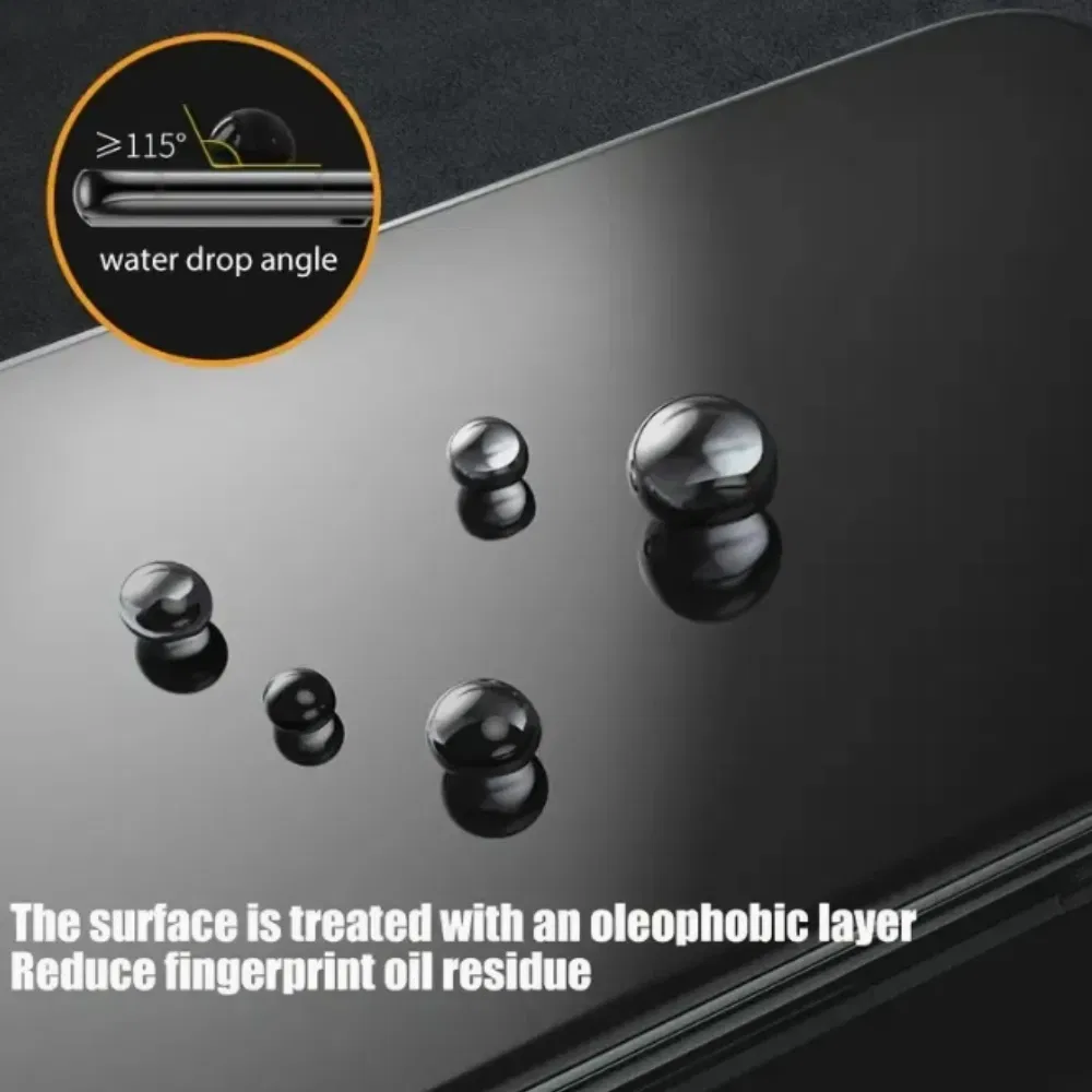 High Aluminum Silk Screen Large Arc Tempered Glass Screen Protector for I Phone 15 PRO Max