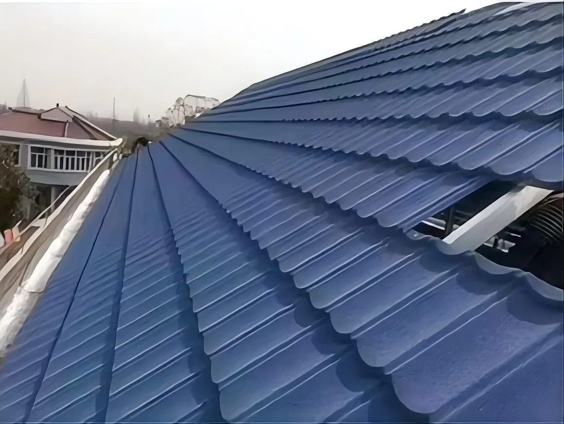 China Factory Lightweight Roofing Materials Steel Sheet Colored Stone Coated Galvalume Roof Tile