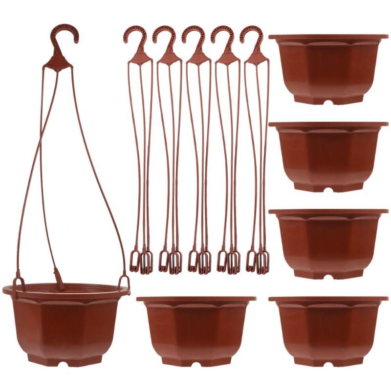 Wholesale Stable Plastic Flower Pots High-Structural Garden Decor Home Decoration Hanging Baskets