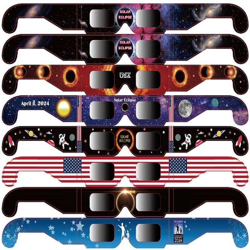Paper Optics Solar Eclipse Safety Glasses CE and ISO Certified Solar Goggles Observation Glasses, Safe Shades for Direct Sun Viewing