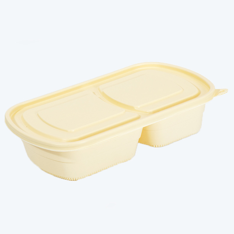 Customized Compostable Clamshell Take out Food Containers Degradable Disposable Sugarcane Lunch Box