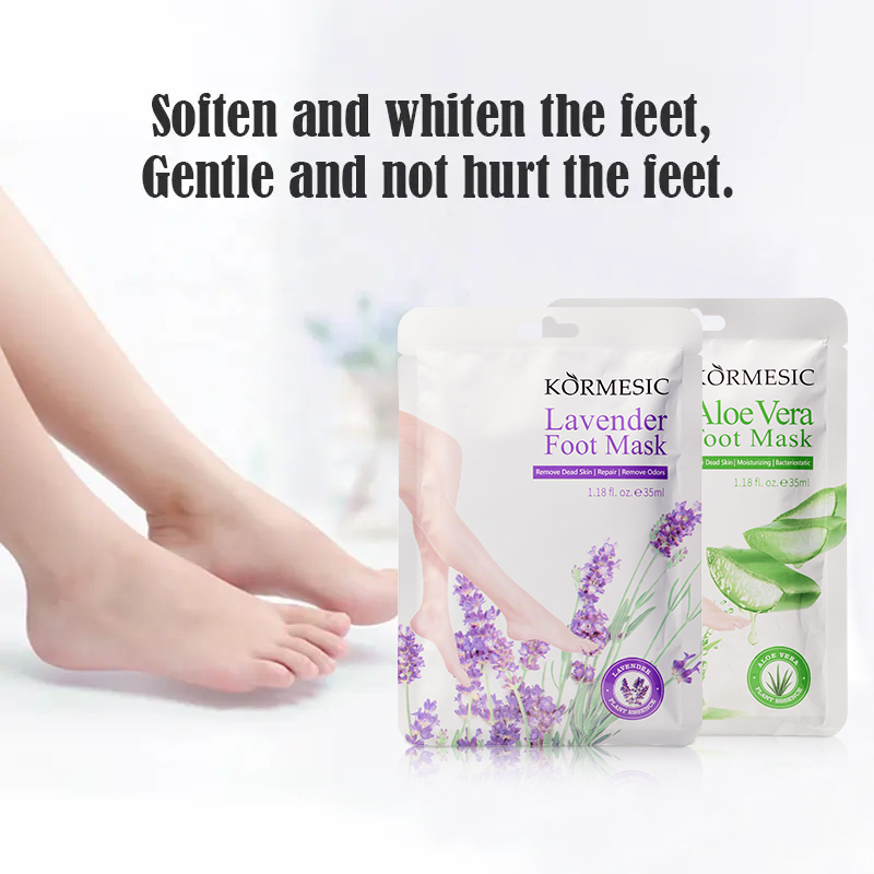 OEM ODM Private Label Foot Peeling Mask Aloe Vera Moisturizing Repair Collagen Foot Mask