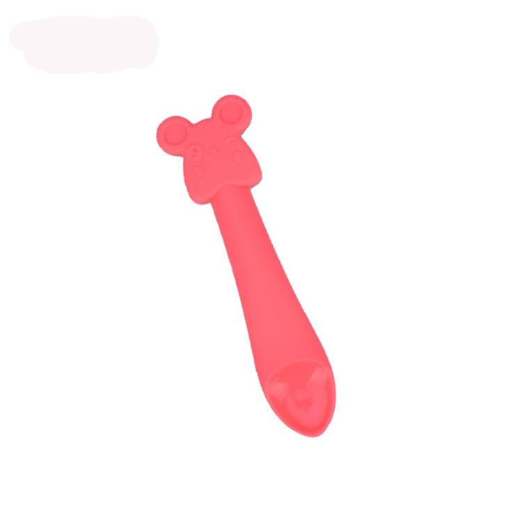 Reusable Easy to Clean Food Grade Silicone Baby Feeding Spoon