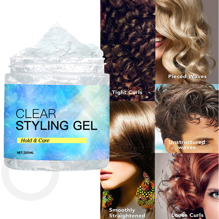 Private Label Ultra Hold Protein Hair Wax Shiny Hair Styling Clear Gel