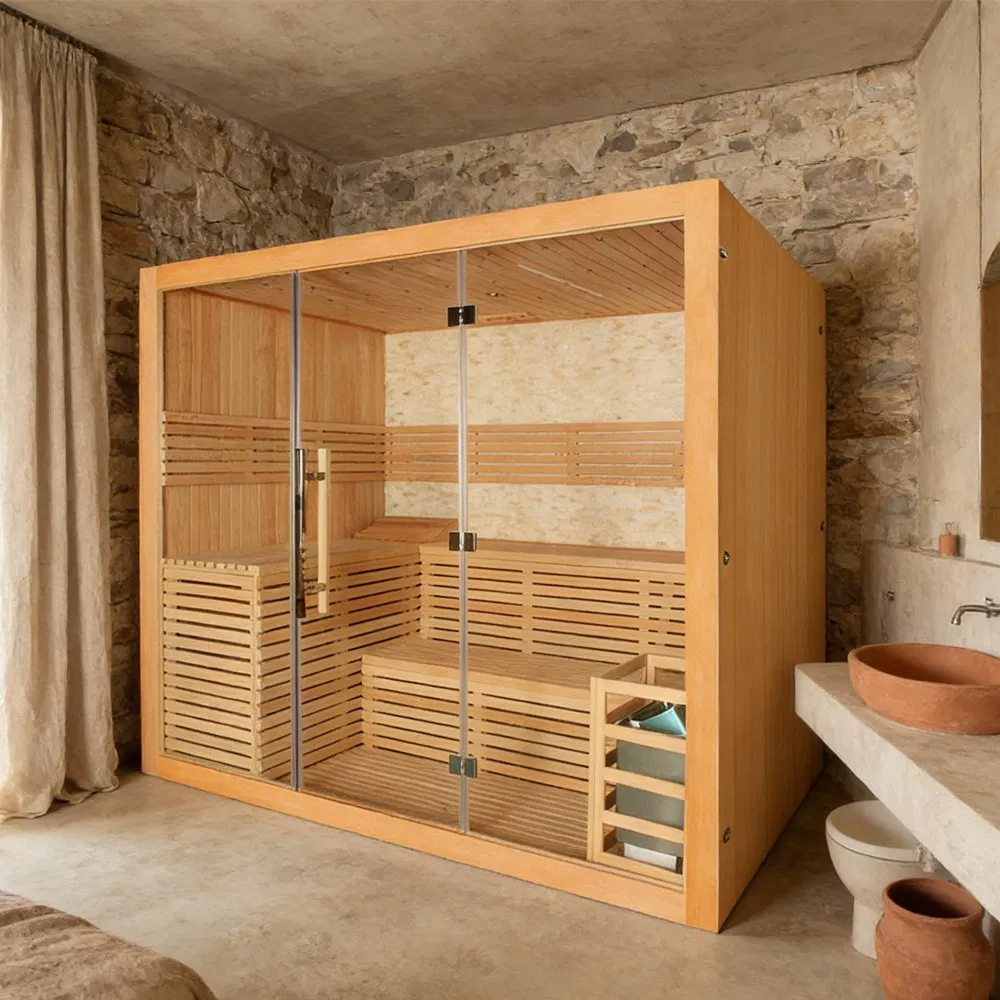 Сухая сауна Sunrans Premium на 4 человека с печью