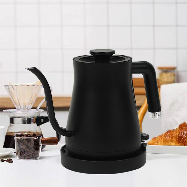 Multi-Functions Gooseneck Electric Kettle 304 Stainless Steel Electric Tea Pot Kettles Tilt 90 Degrees Pour Over Coffee Pot