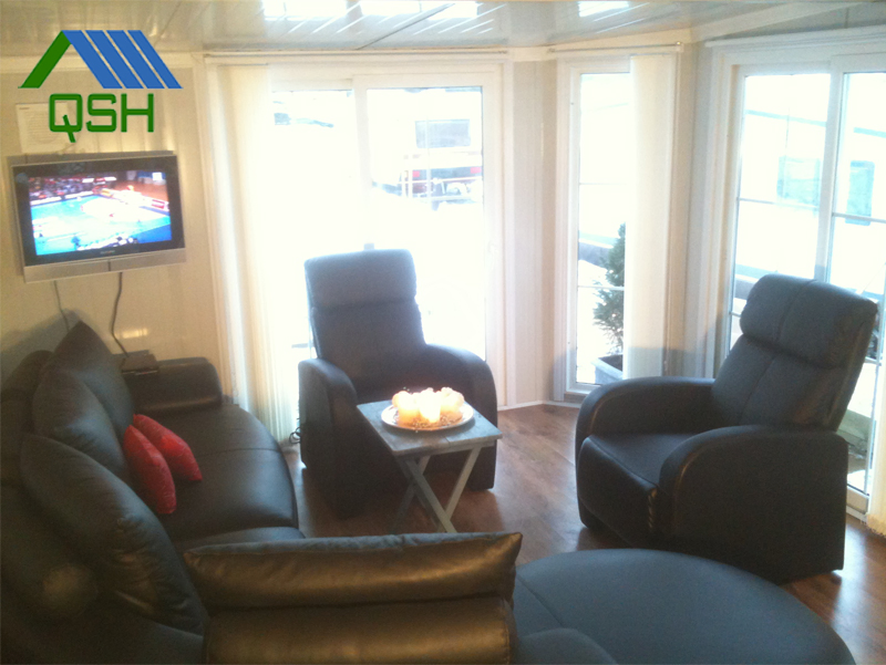 Flat Pack Kitchen Caravan Prefab Home Camping Caravan Container Bar