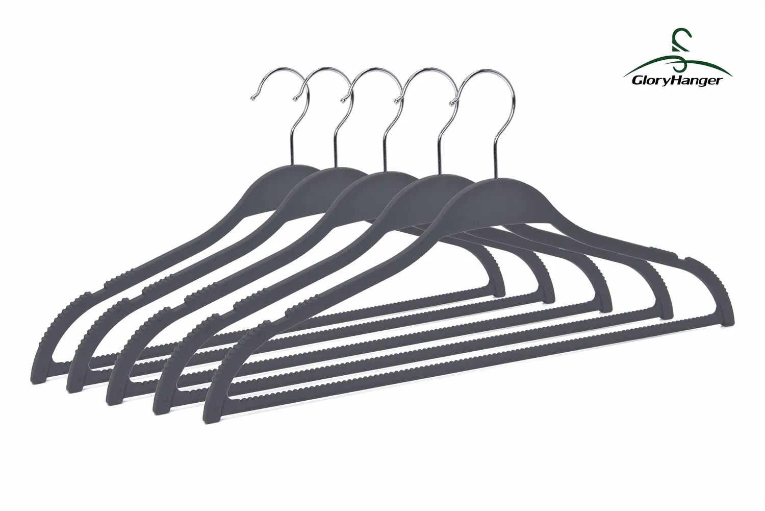 Glory Hanger Wholesale Non-Slip New Wheat Straw Laminated Shap Plastic Hangers for Clothes