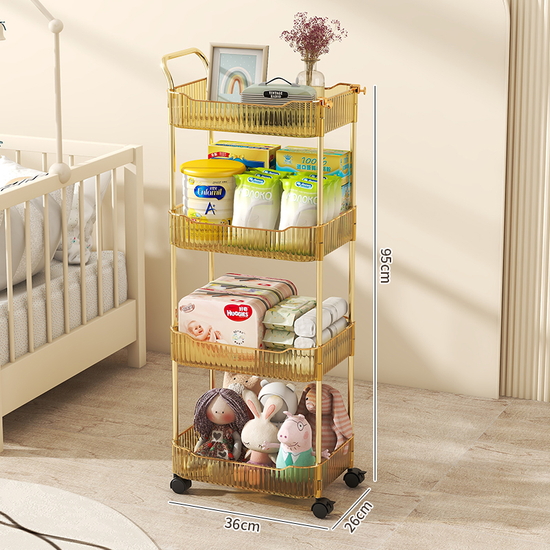 Display Shelf & Shelf Transparent Rolling Rack for Retail Store Small Goods