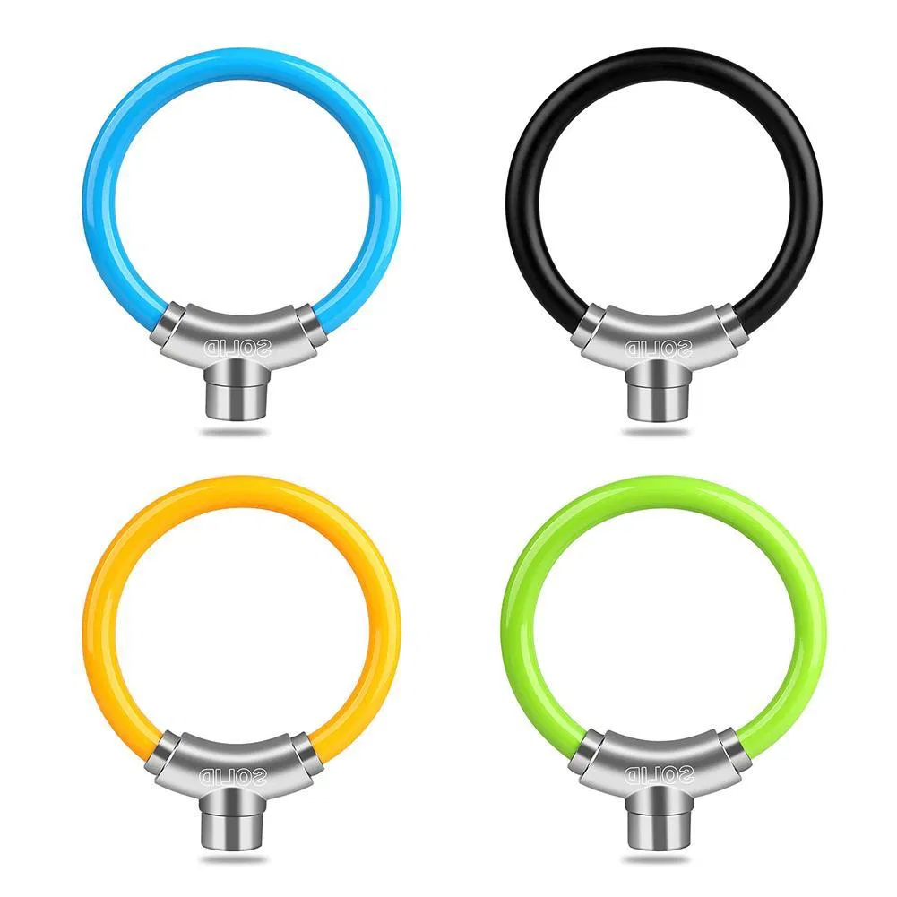 Bicycle Ring Lock Anti-Theft Steel Cable Lock Bike Anti-Liquid Road Bicycle Portable Ring Mini Security Bicycle Mountain (YH1686)