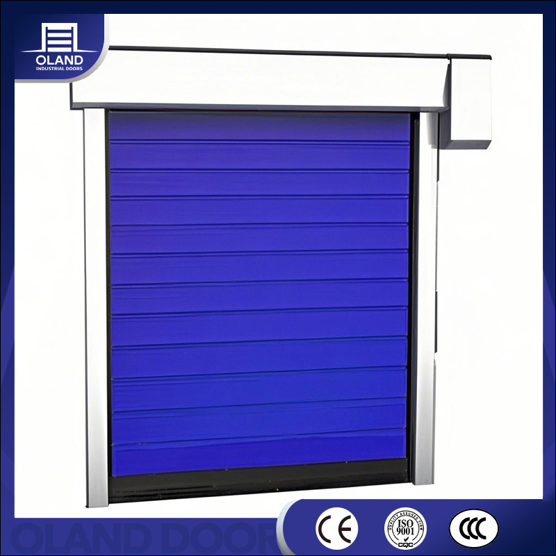 Low Temperature Cold High Speed Roll up Door Freezer PVC Fast Rapid Electric Roller Warehouse Door for Cold Storage & Logistics Refrigeration Area