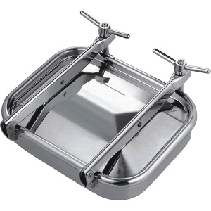 Sanitary Stainless Steel SS304 SS316L Square Shape Cover Beer Tank Manway