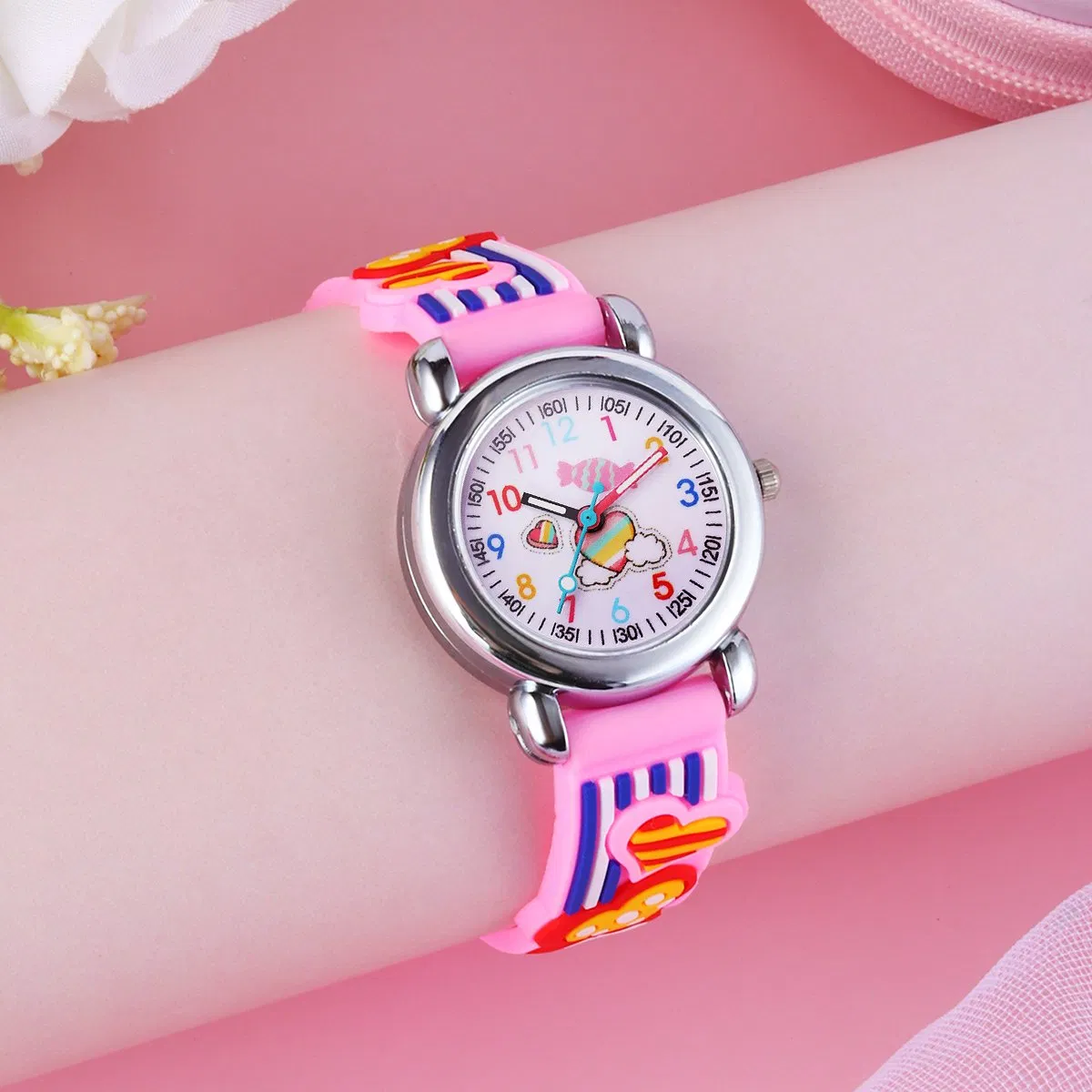 Watch Set Cute Versatile Child Teenager Pink