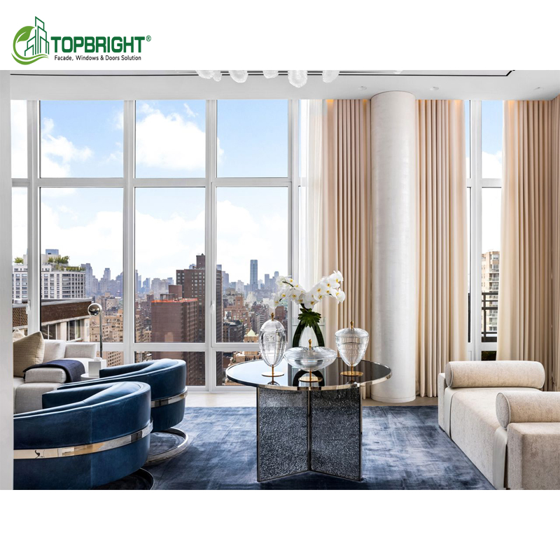 Topbright Insulated Glass Panels Window Wall Luxury High-Rise Prefabricated Buildings Exterior Curtain Walls