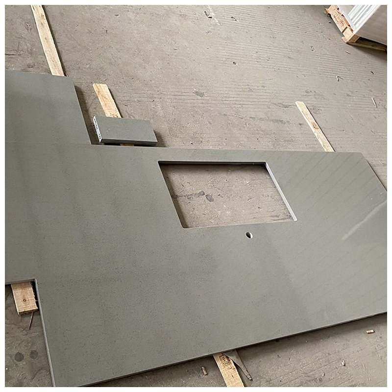 Engineered Pure Grey Quartz Countertops