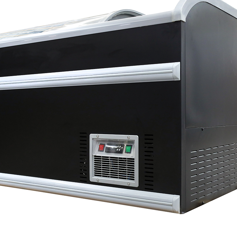 Commercial Refrigerator Top Sliding Open Auto Defrost Fridge Chest Island Deep Freezer