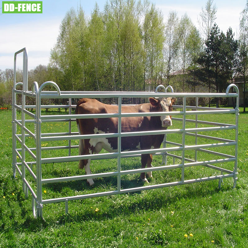 12FT Heavy Duty Galvanized Metal Cattle Corral Livestock Farm Fence Horse Yard Fence Panel