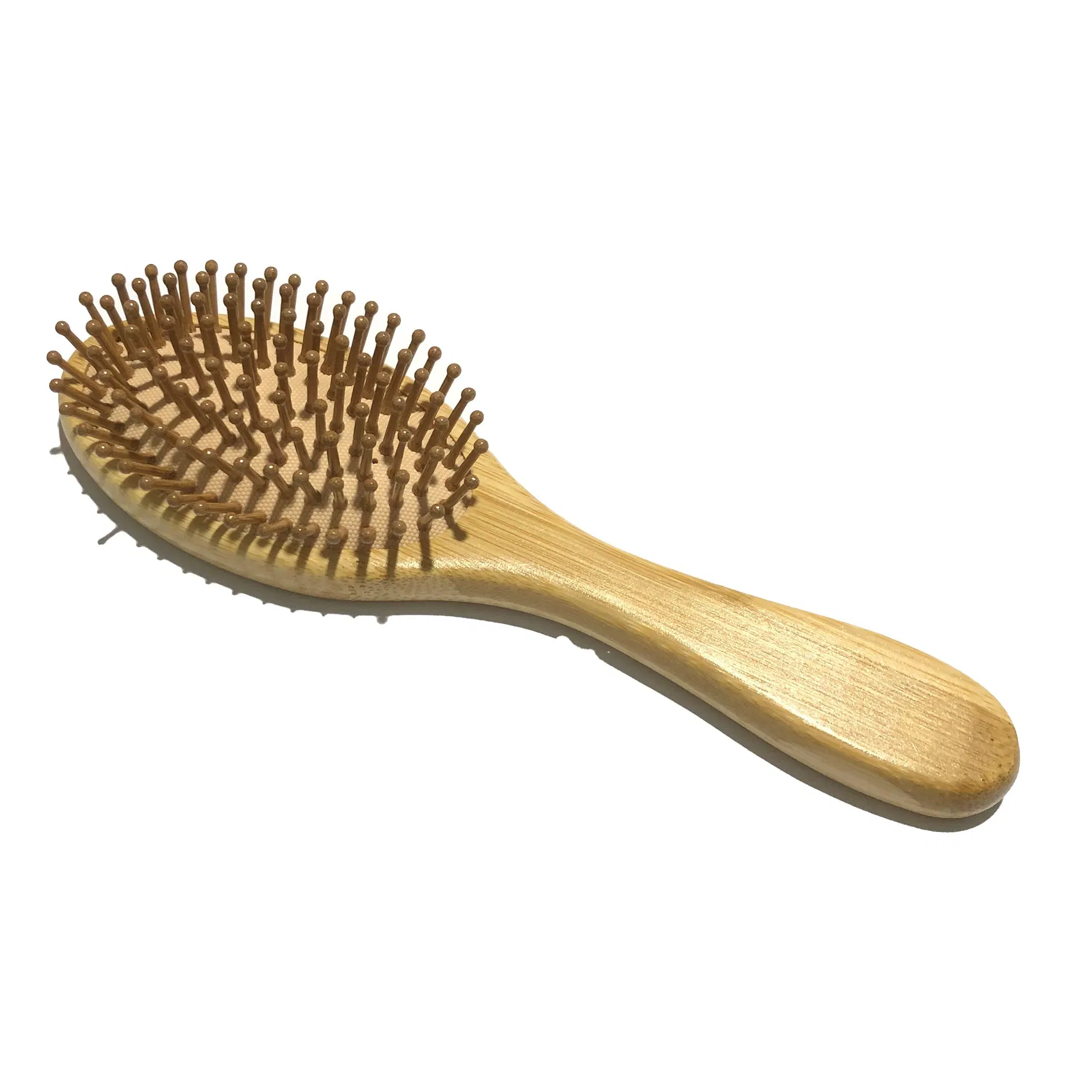 Eco-Friendly Custom Logo Air Comb Biodegradable Natural Bamboo Hair Comb for Home Hotel Salon Travel-Wholesale