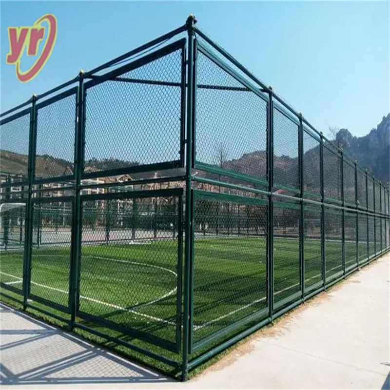 Green Basketball Stadium Chain Link Fence Max 6m Tall