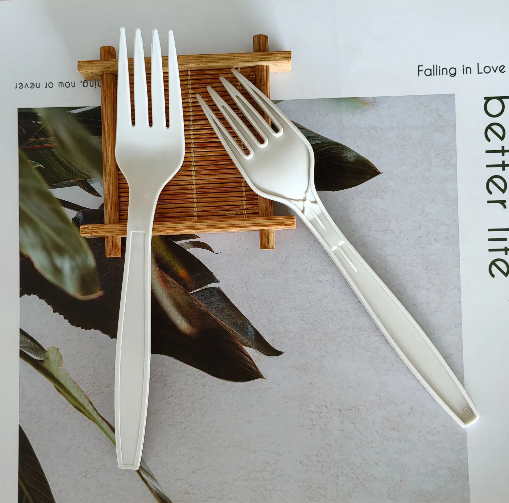 Newest Disposable Forks Eco Friendly Biodegradable Cornstarch Cutlery Utensils