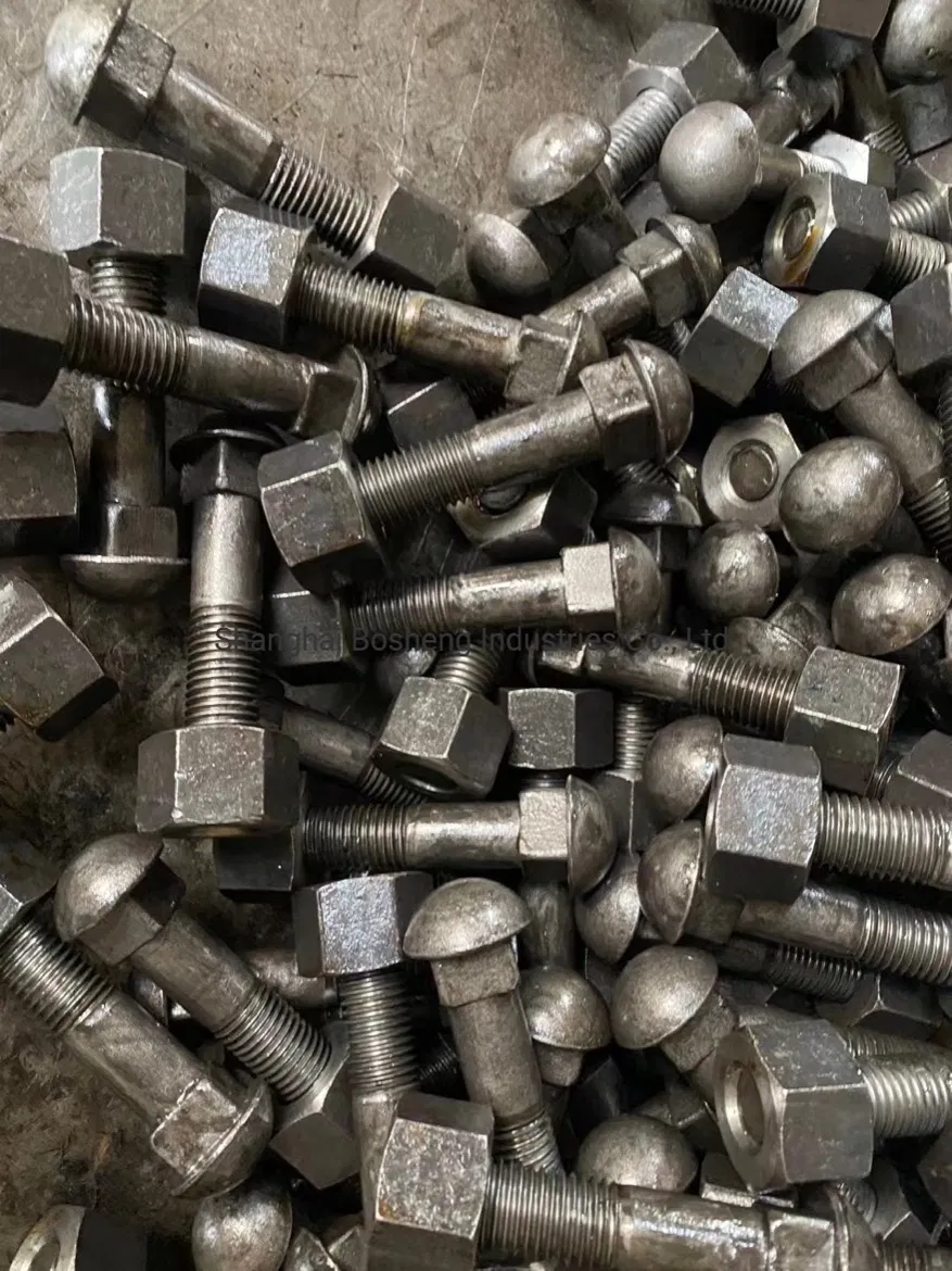 Анкерный болт M22, сталь 8.8, черный