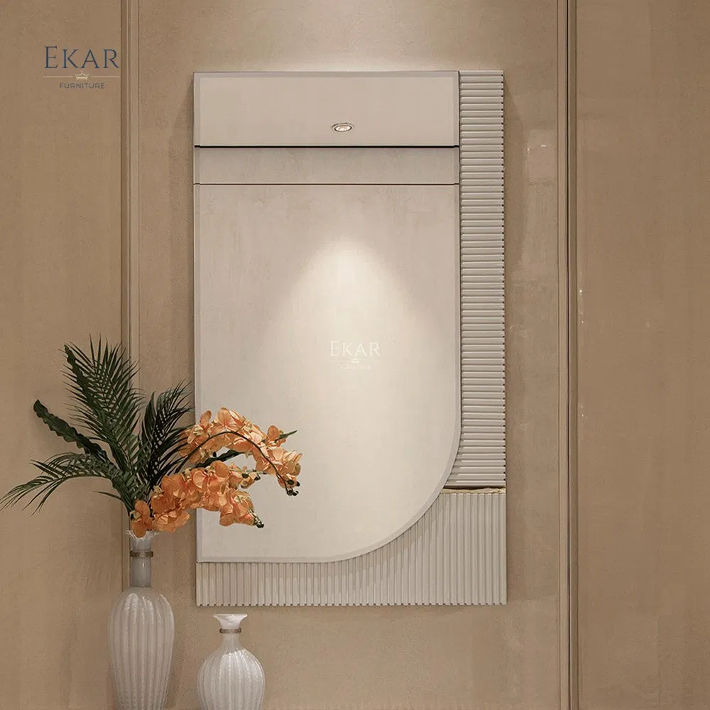 Contemporary Living Room Entryway Mirror