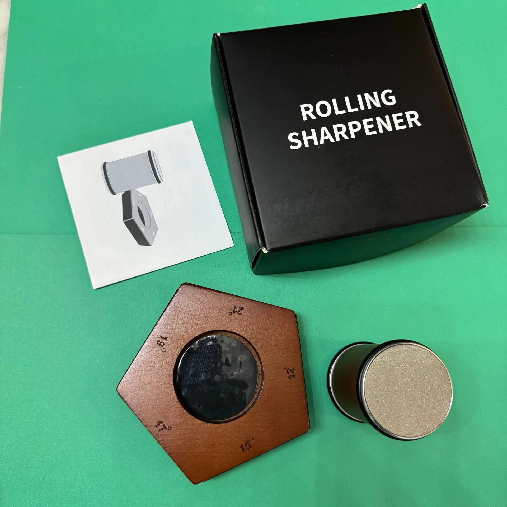 DS-9971B Rolling Knife Sharpener 5 Angles (12, 15, 17, 19, 22°) - 5 Sided Rolling Knife Sharpener Kit - Rolling Sharpener for Knives Factory Wholesale