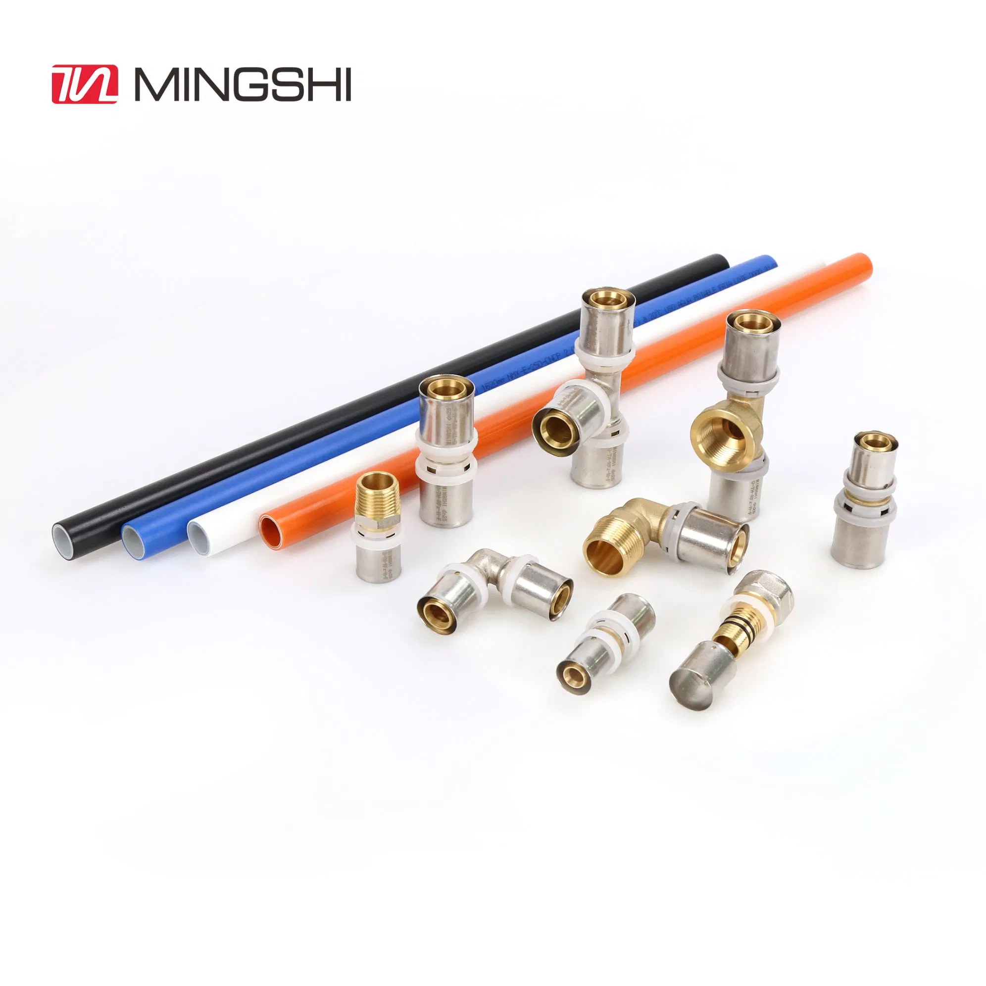 Mingshi Plumbing Materials Press Brass Pipe Fittings-U, Th, H, M/Multijaw with Watermark/Acs/Cstb/Aenor/Wras/Skz Certificate for Underfloor Heating-Female Union