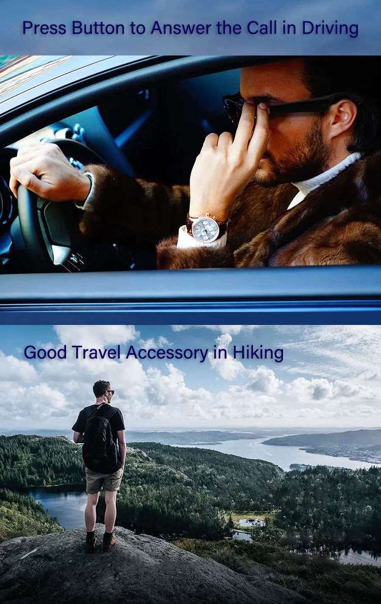 New Teachnology Wireless Headphone Sunglasses Smart Bluetooth Glasses for Phone Calling