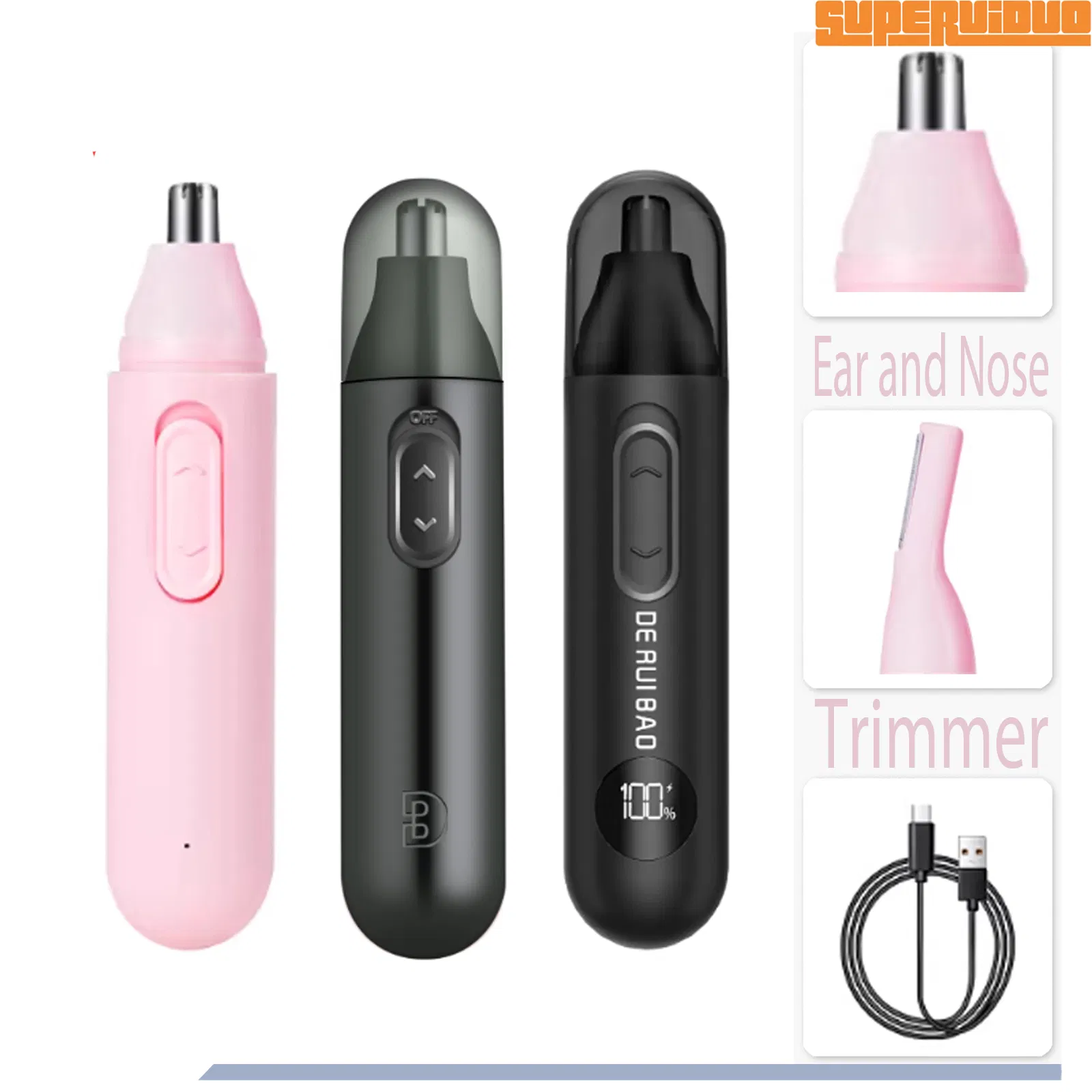 Cordless Portability Personal Care Shaver Ear and Nose Trimmer