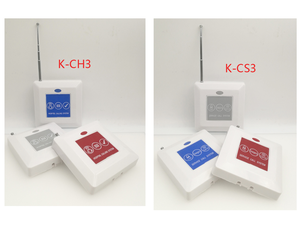 Ycall Waterproof Button Wireless Hospital Alarm Buzzer System