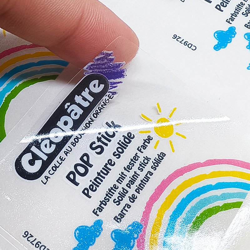Customized Transparent Stationery Label Sticker for Bottle Packaging