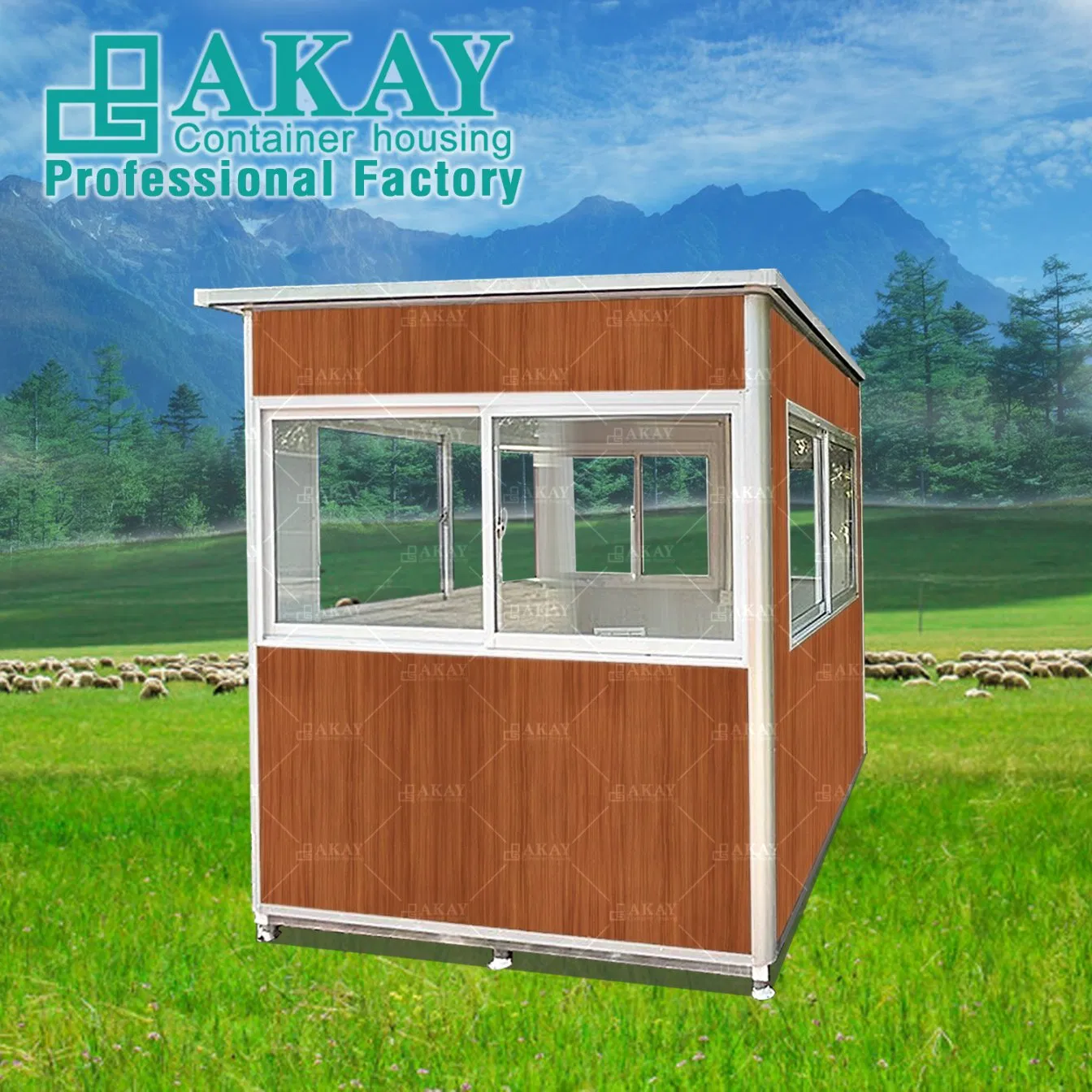 New Secure EPS Mobile Plans Prefab Beautiful Design Modular Outdoor Movable Portable Prefabricated Security Sentry Box Guard House