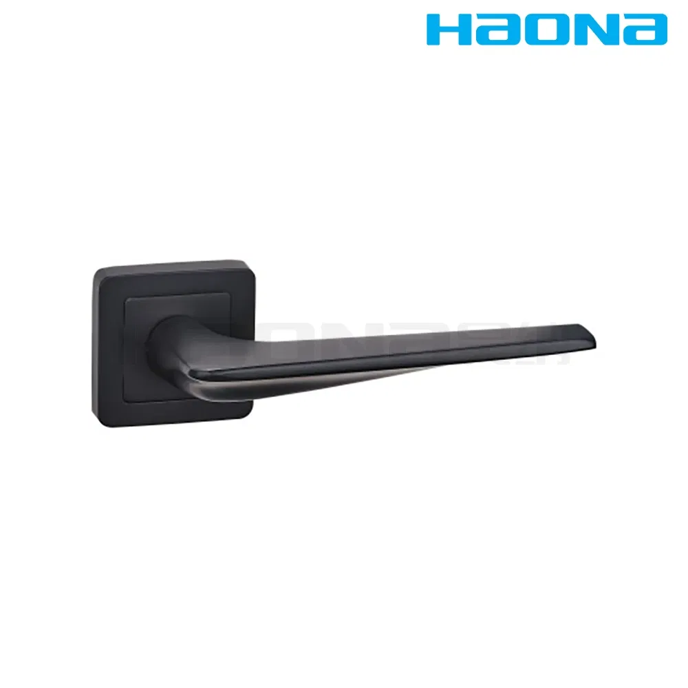 Door Lock Hardware Aluminum Polished Finish Door Lever Handle for Hotel