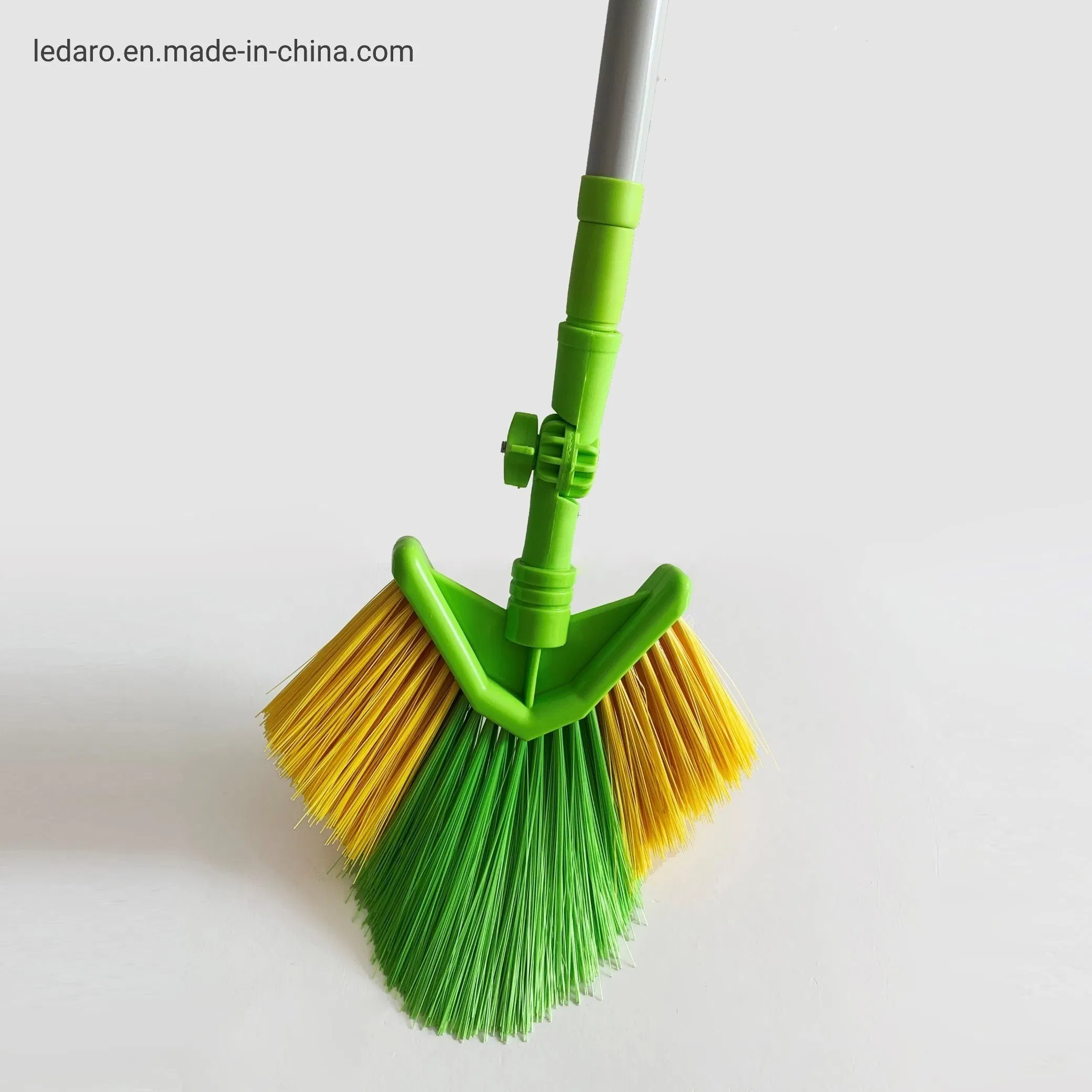 Durable Flexible Ceiling Fan Duster Telescoping Pole Hard Bristles Long Handle Angled Head Cobweb Duster