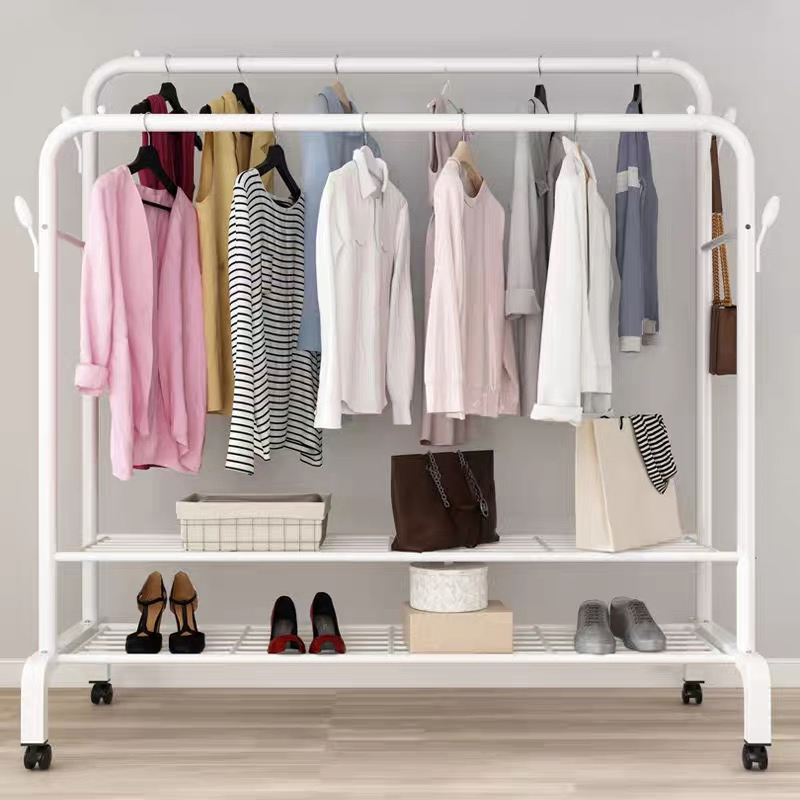 Multifunctional Free Standing Hat Jacket Umbrella Coat Metal Clothes Hanger Stand