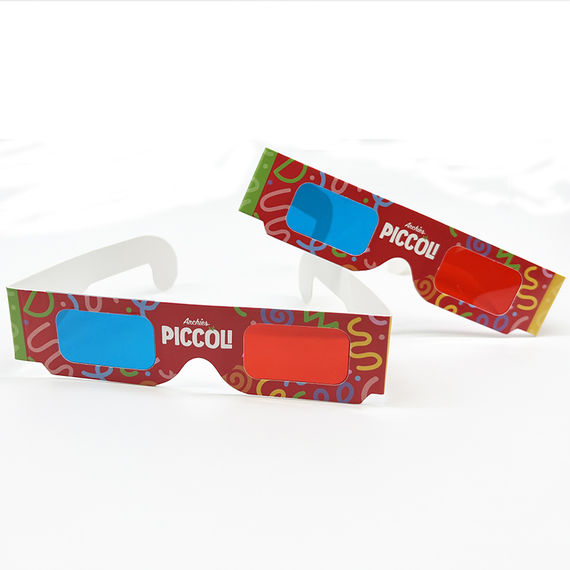 Custom Cardboard Diffraction Glasses 3D Rave Glasses Christmas Promotional Diffraction Paper Glasses